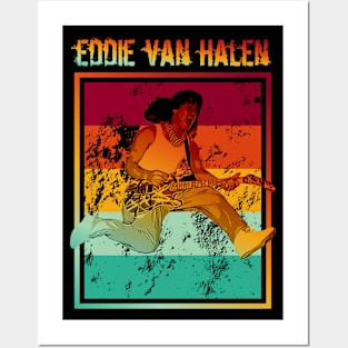 Eddie van halen | Retro Poster | Legendary Posters and Art